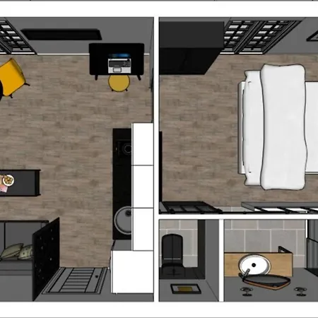 Le Black & Yellow - - Clim - Netflix - Parking Gratuit - Nestor & Margot Apartamento