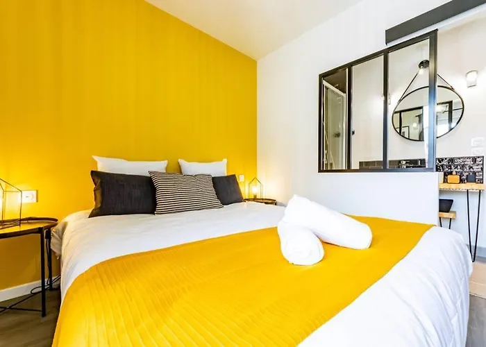 Le Black & Yellow - - Clim - Netflix - Parking Gratuit - Nestor & Margot Appartamento *