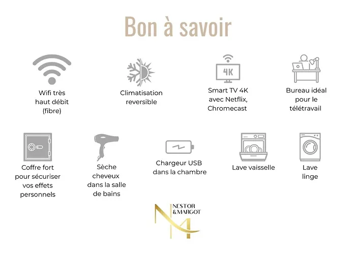 Le Black & Yellow - - Clim - Netflix - Parking Gratuit - Nestor & Margot *