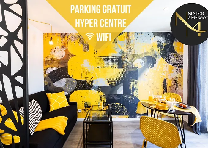 Le Black & Yellow - - Clim - Netflix - Parking Gratuit - Nestor & Margot Agen